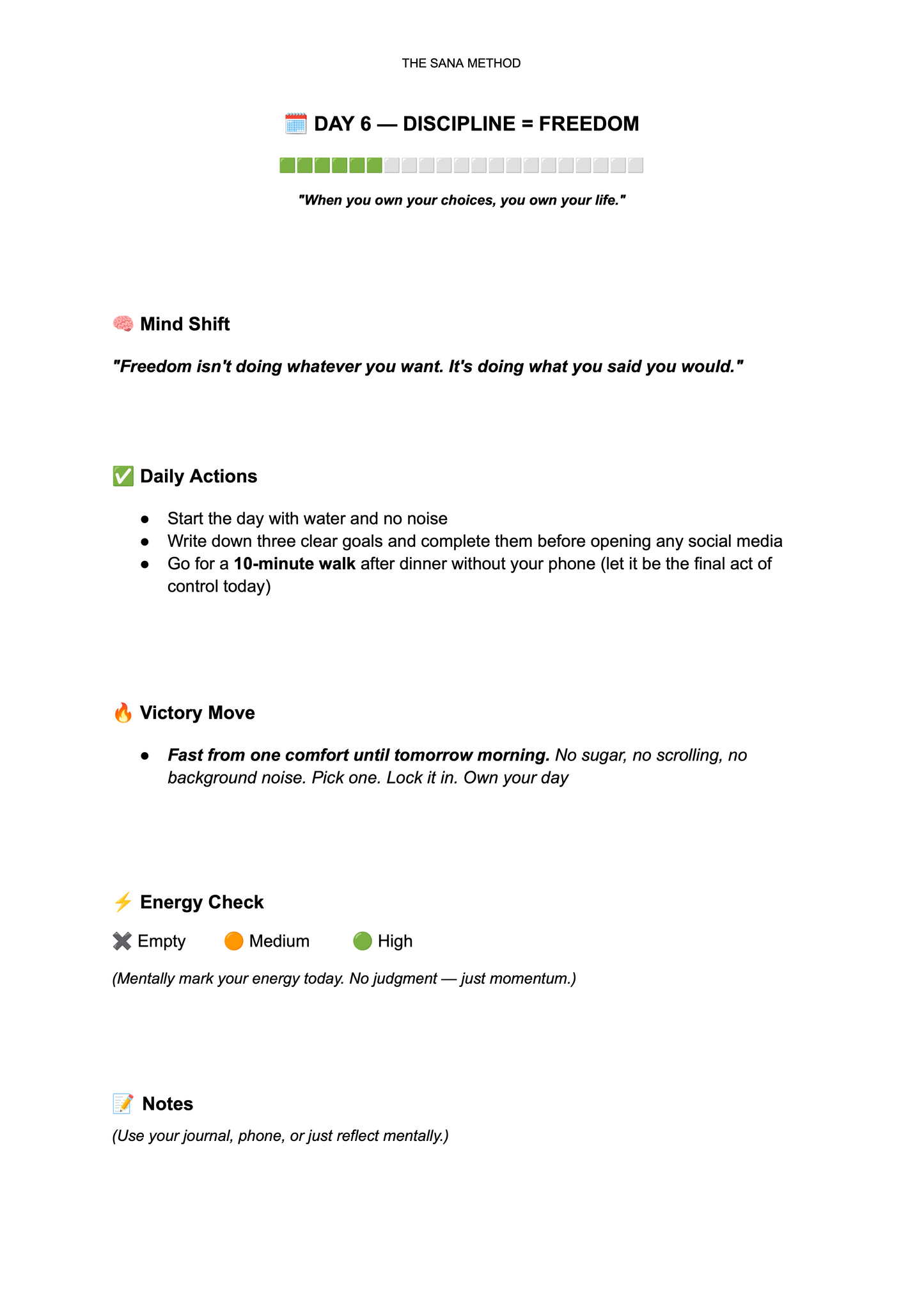 The Sana Method